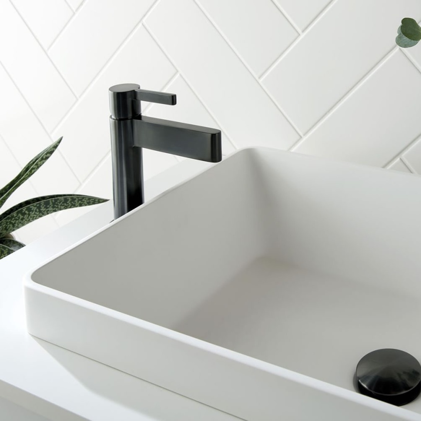 Lifestyle image of Vado Individual Edit Brushed Black Basin Mono Tap